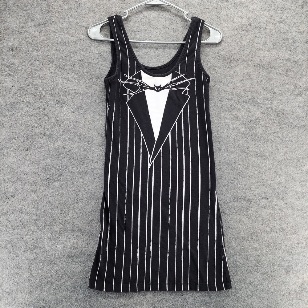 Nightmare Before Christmas Pajama Shirt Womens Medium Black Sleeveless